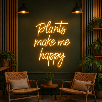 Potato Make Me Happy LED Neon Sign Garage Man Cave Neon Sign real lifestyle scene