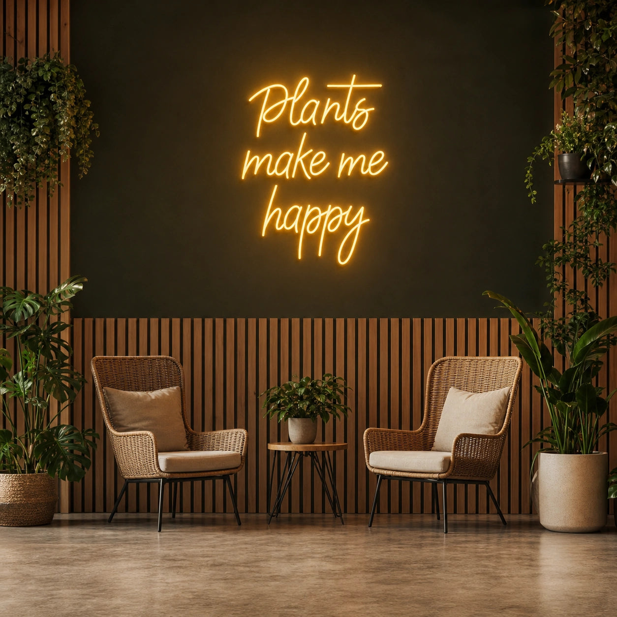 Potato Make Me Happy LED Neon Sign Garage Man Cave Neon Sign size image