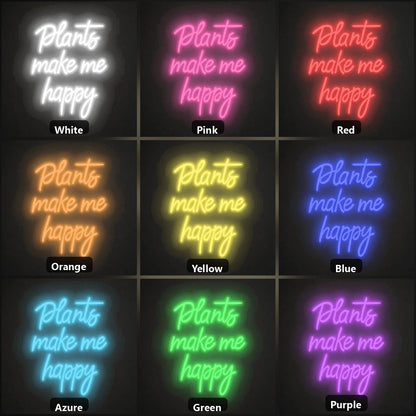 Potato Make Me Happy LED Neon Sign Garage Man Cave Neon Sign - Shineneon