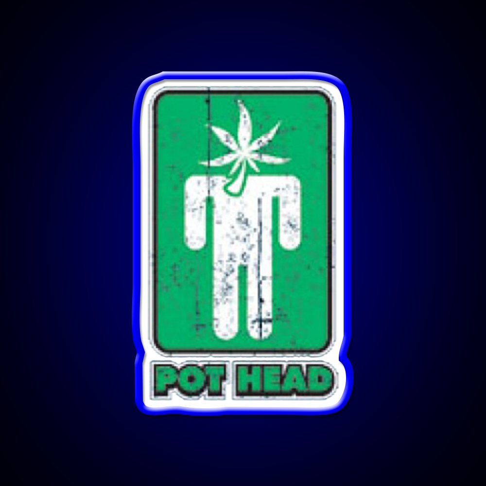 Pothead Hemp Inspired Green Leaf Led Neon Sign Rgb Color - LED neon sign view 5