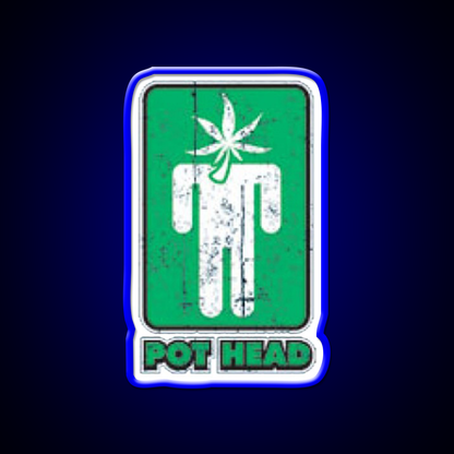 Pothead Hemp Inspired Green Leaf Led Neon Sign Rgb Color - LED neon sign view 5