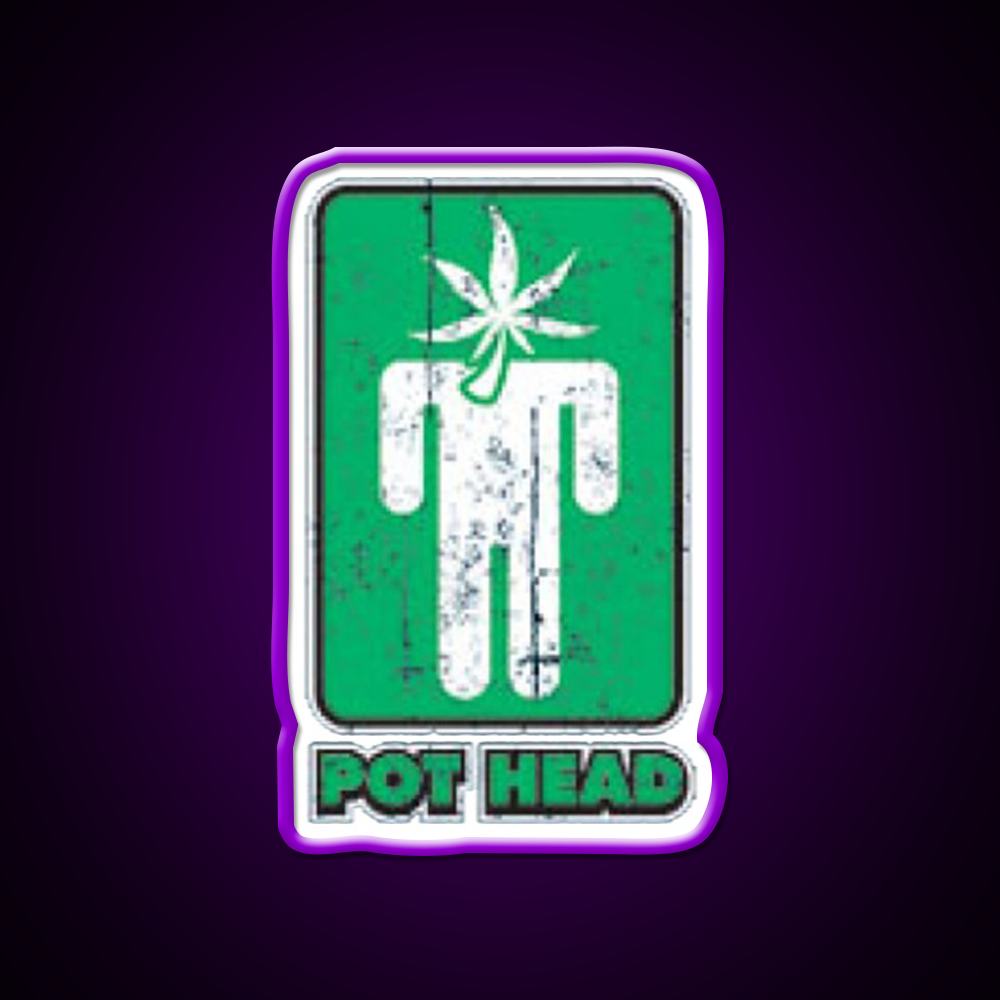 Pothead Hemp Inspired Green Leaf Led Neon Sign Rgb Color - LED neon sign view 9