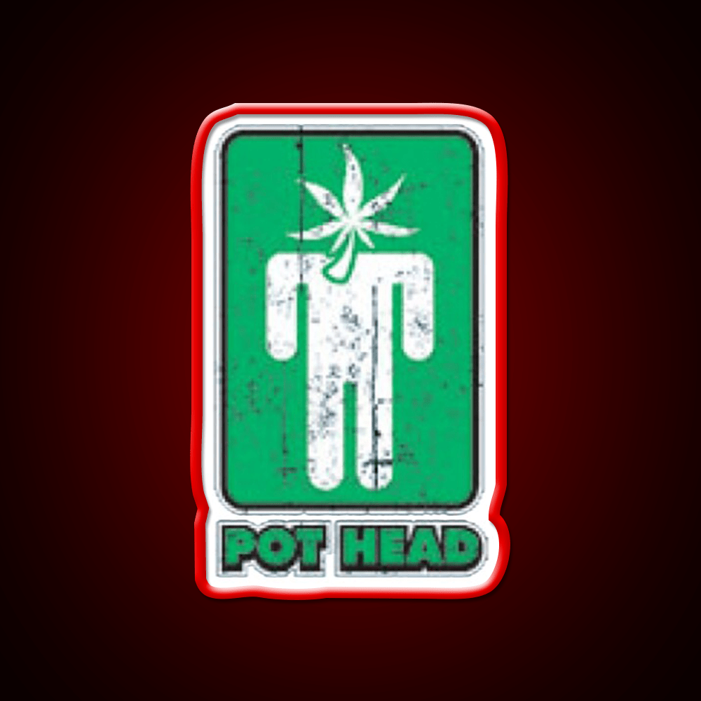 Pothead Hemp Inspired Green Leaf Led Neon Sign Rgb Color - Shineneon