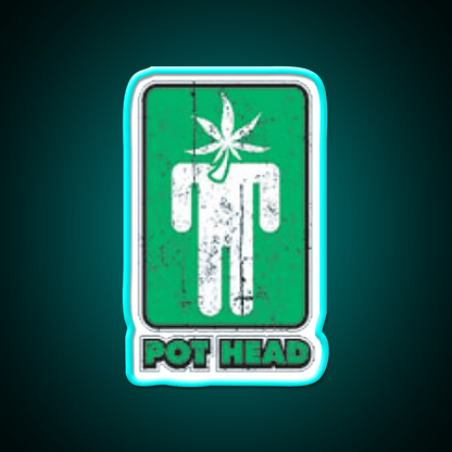 Pothead Hemp Inspired Green Leaf Led Neon Sign Rgb Color - Shineneon