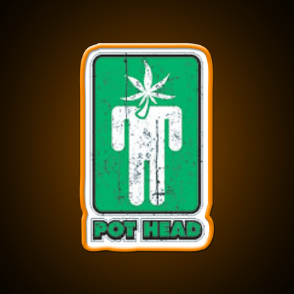 Pothead Hemp Inspired Green Leaf Led Neon Sign Rgb Color - Shineneon