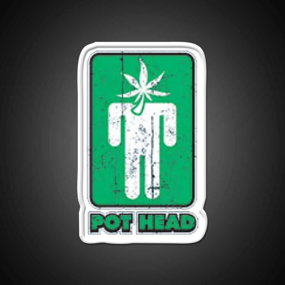 Pothead Hemp Inspired Green Leaf Led Neon Sign Rgb Color - Shineneon