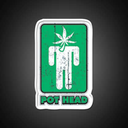 Pothead Hemp Inspired Green Leaf Led Neon Sign Rgb Color - Shineneon