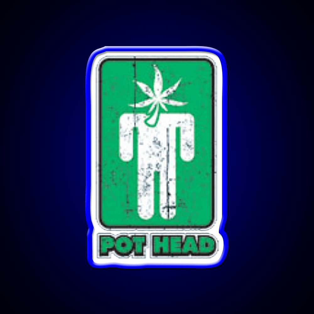 Pothead Hemp Inspired Green Leaf Led Neon Sign Rgb Color - Shineneon