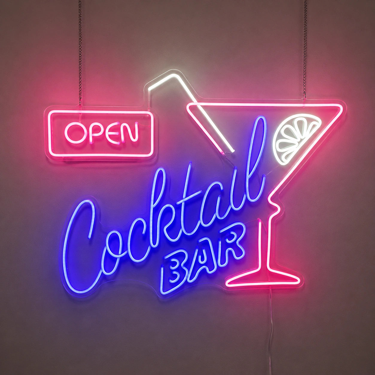 Potted Cocktail Bar Neon Sign LED Neon Sign main product image