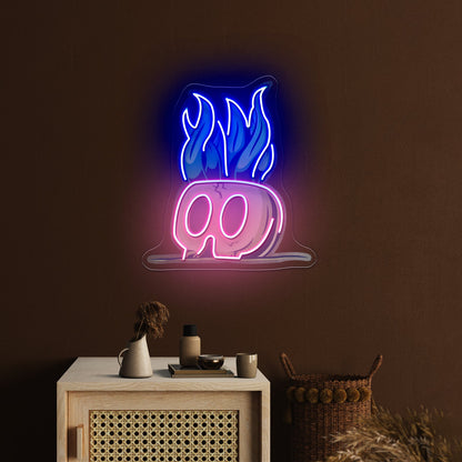 Potted Plant Skull Head Cartoon Led Neon Sign Light Custom Led Signs - Shineneon