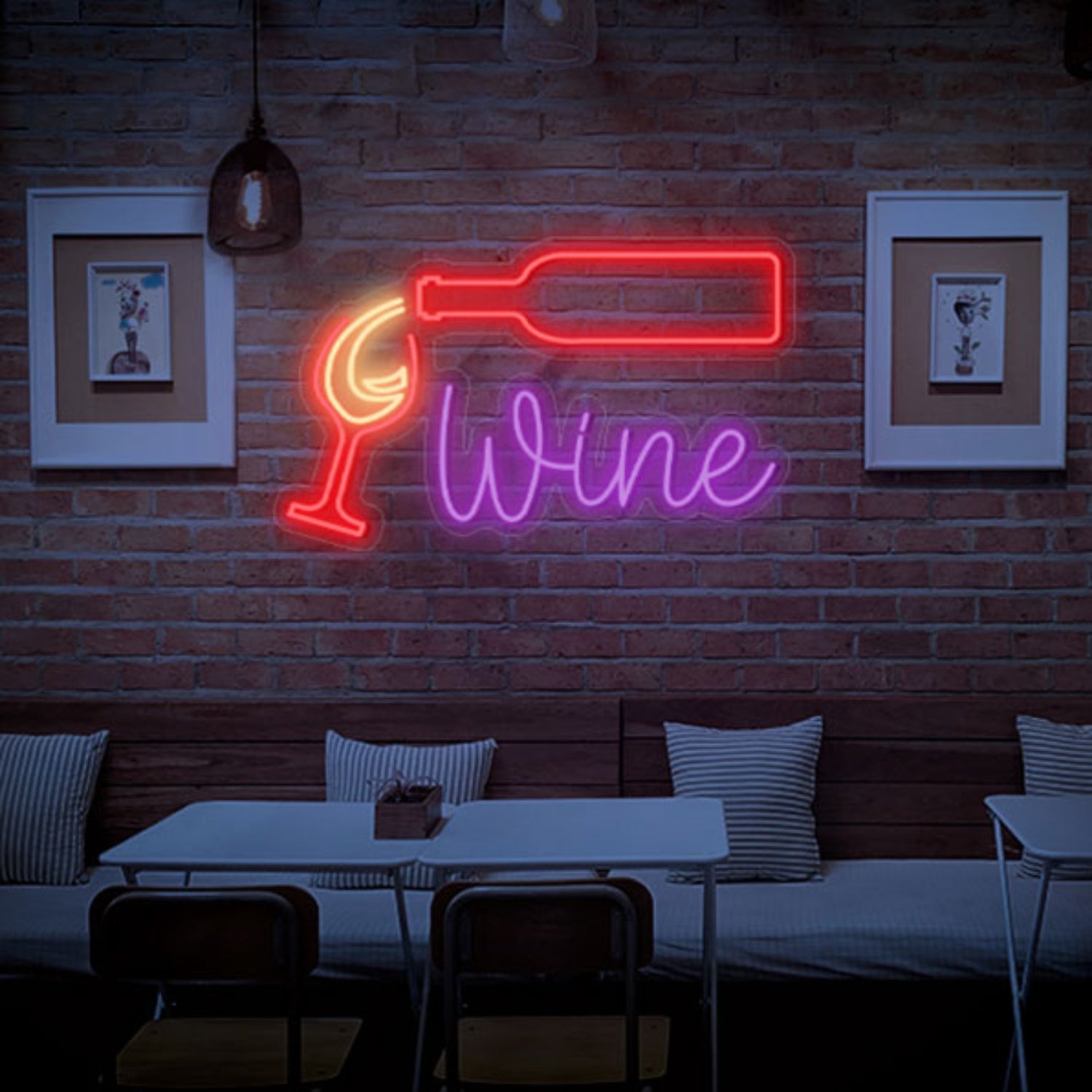 Pouring Red Wine Led Neon Sign Wall Art Decor | Shineneon
