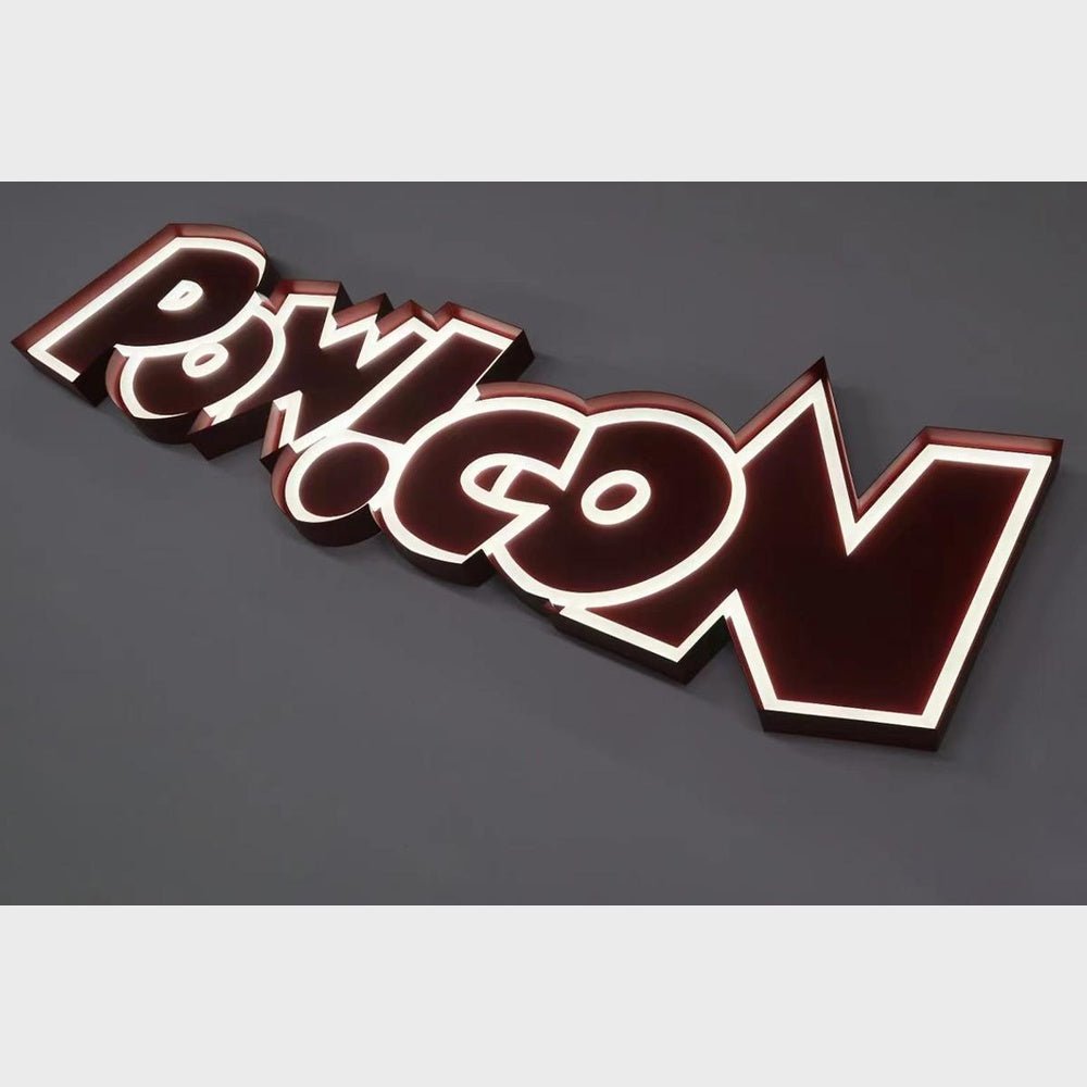 Pow Con 3D Frontlit Channel Letters Led Light Sign - Shineneon