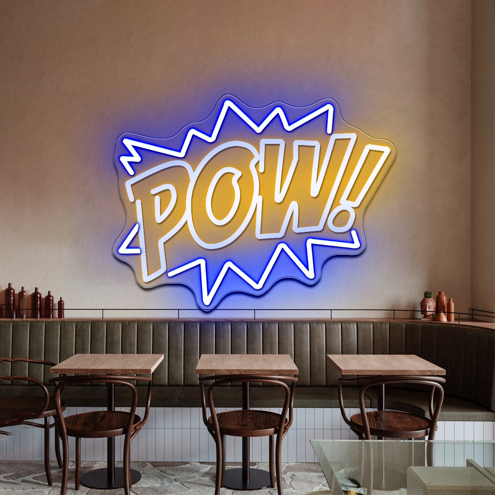 Pow Funny Led Enon Signs For Kids Room - Shineneon