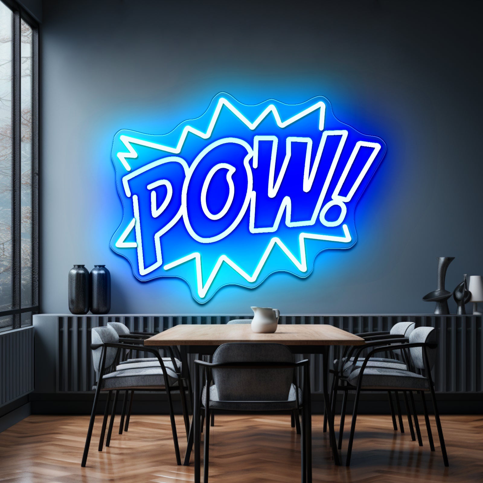 Pow Funny Led Enon Signs For Kids Room - Shineneon
