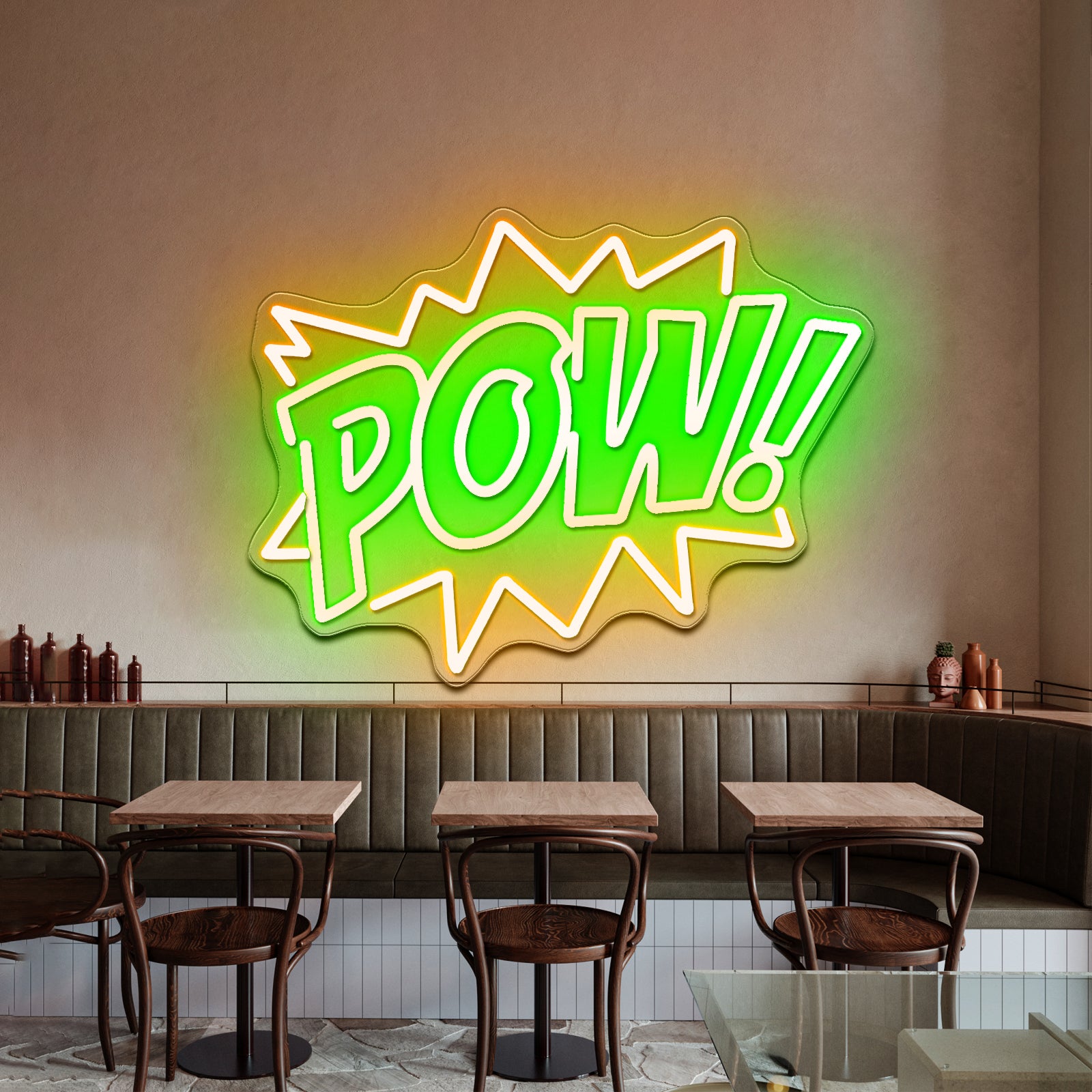 Pow Funny Led Enon Signs For Kids Room