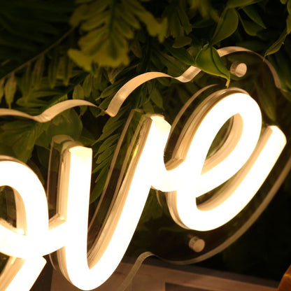 Power Of Love Yellow Led Neon Sign - Shineneon