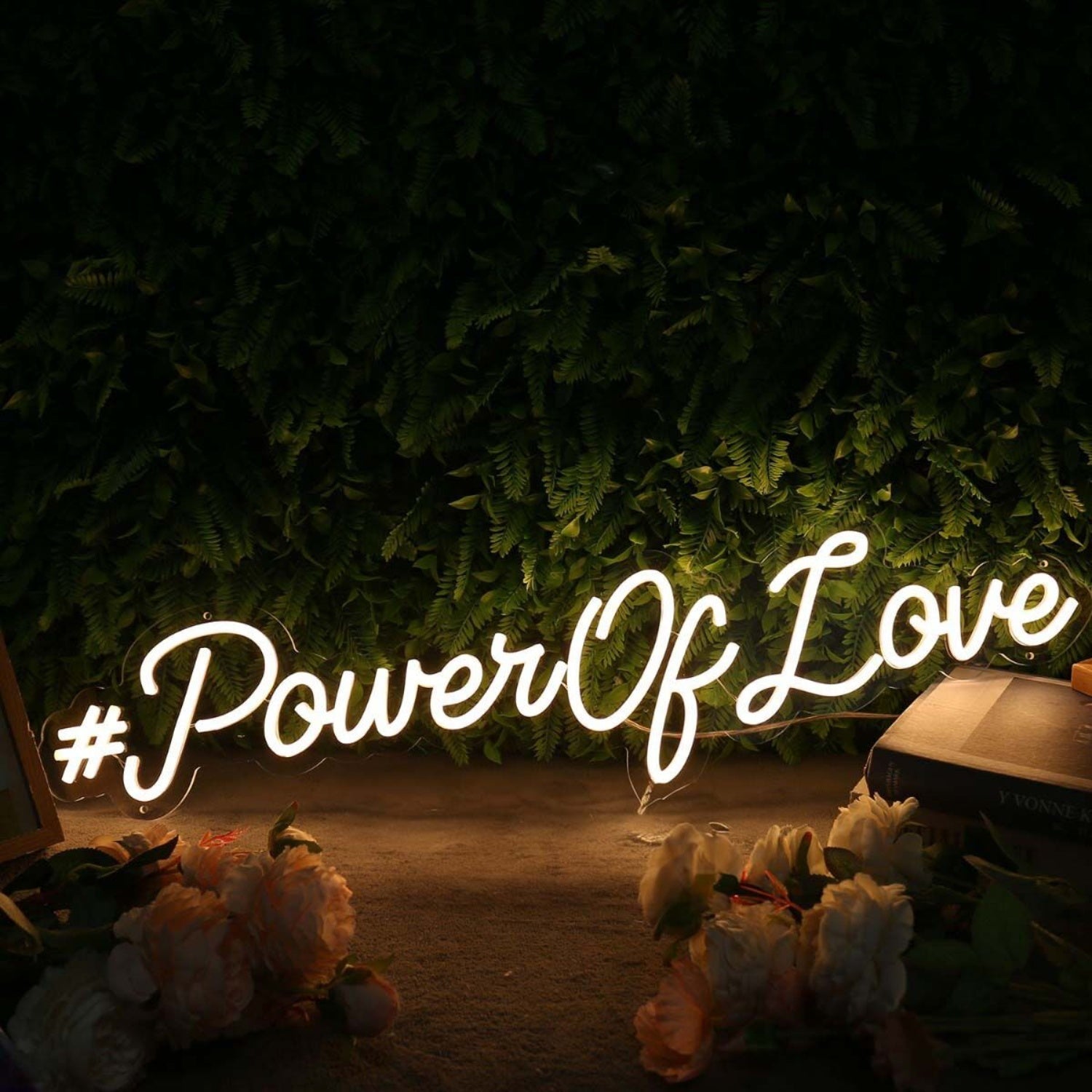 Power Of Love Yellow Led Neon Sign - Shineneon