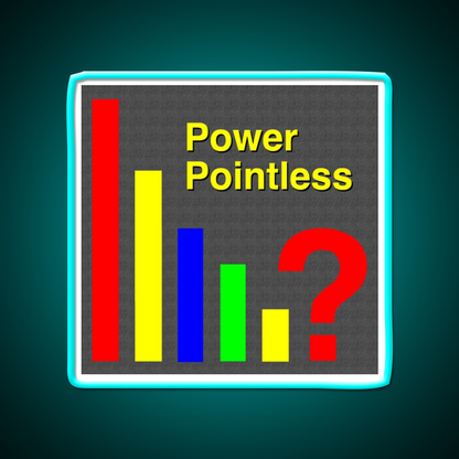 Power Pointless Man Cave Bar Led Neon Sign Rgb Color