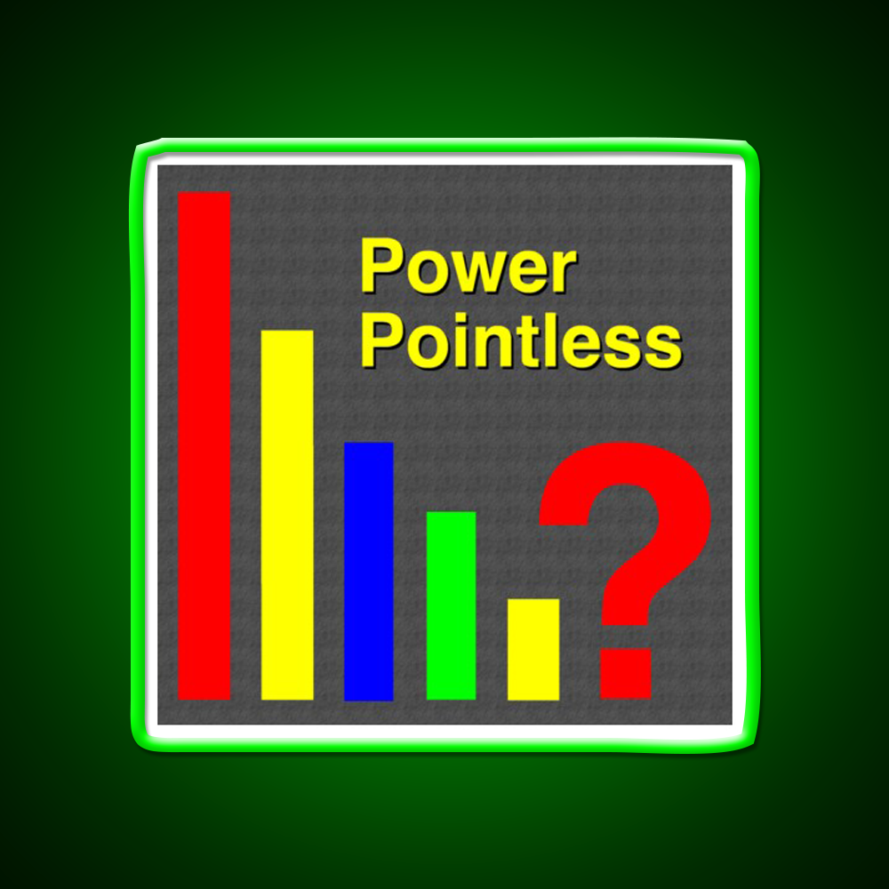 Power Pointless Man Cave Bar Led Neon Sign Rgb Color