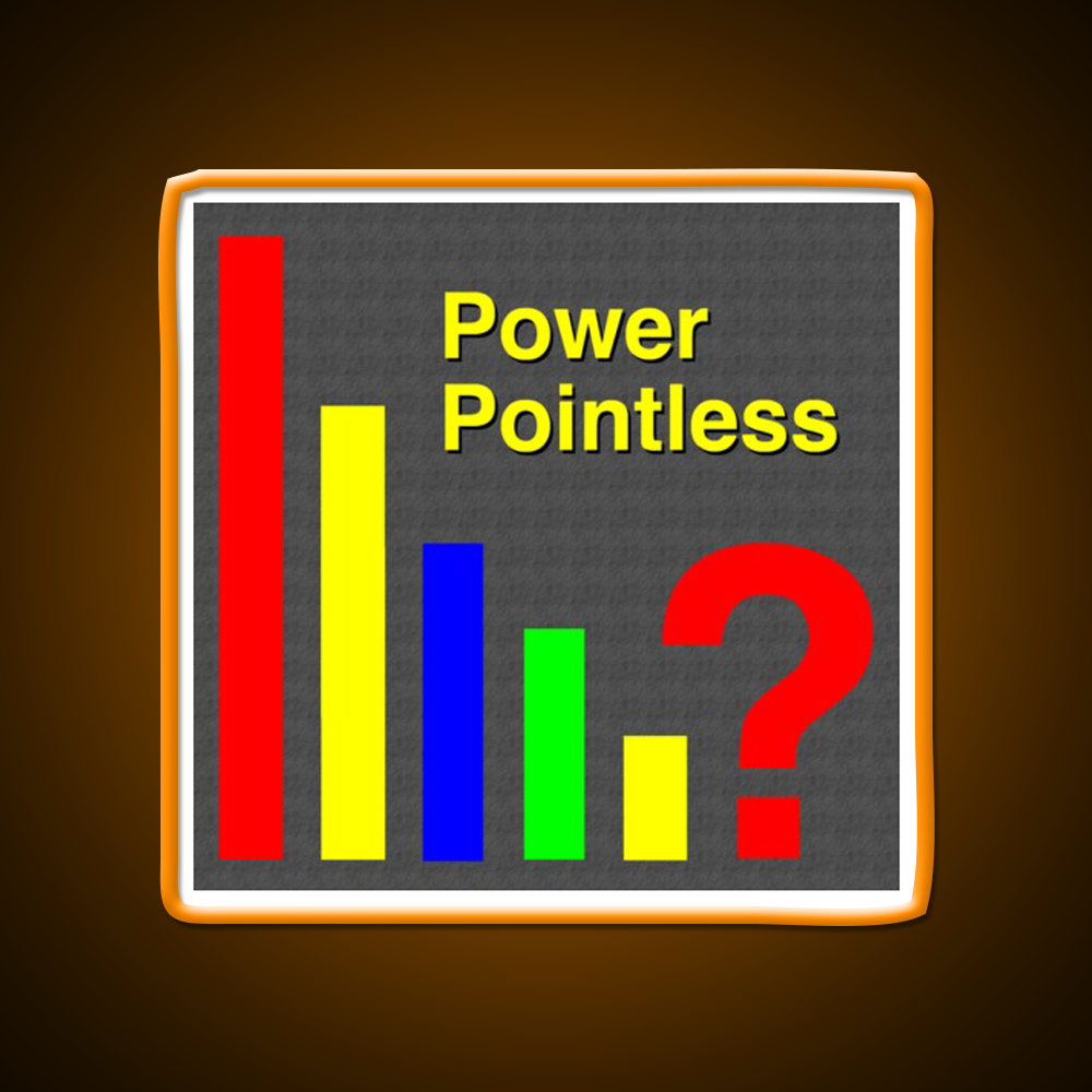 Power Pointless Man Cave Bar Led Neon Sign Rgb Color