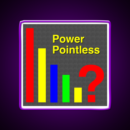 Power Pointless Man Cave Bar Led Neon Sign Rgb Color