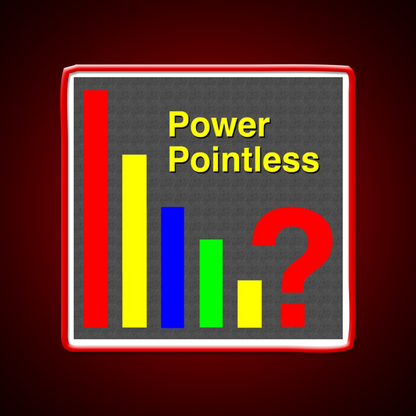 Power Pointless Man Cave Bar Led Neon Sign Rgb Color