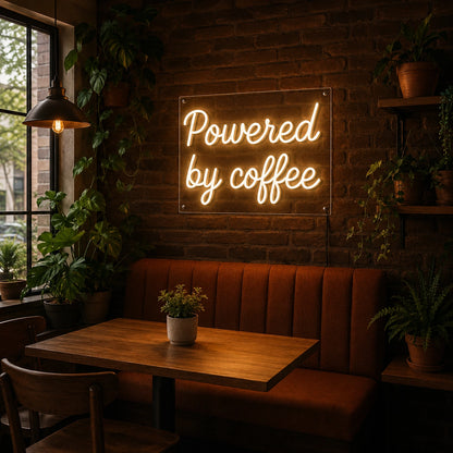 Powered By Coffee LED Neon Sign Wall Neon Sign - 01 Original Product Image
