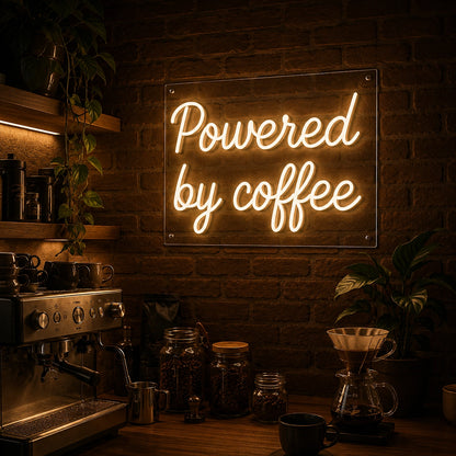 Powered By Coffee LED Neon Sign Wall Neon Sign - 02 High-Converting Product Image