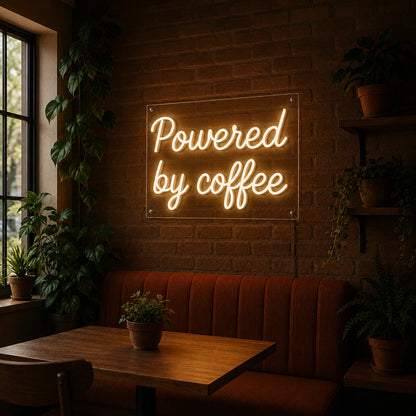 Powered By Coffee LED Neon Sign Wall Neon Sign - 04 Size Image