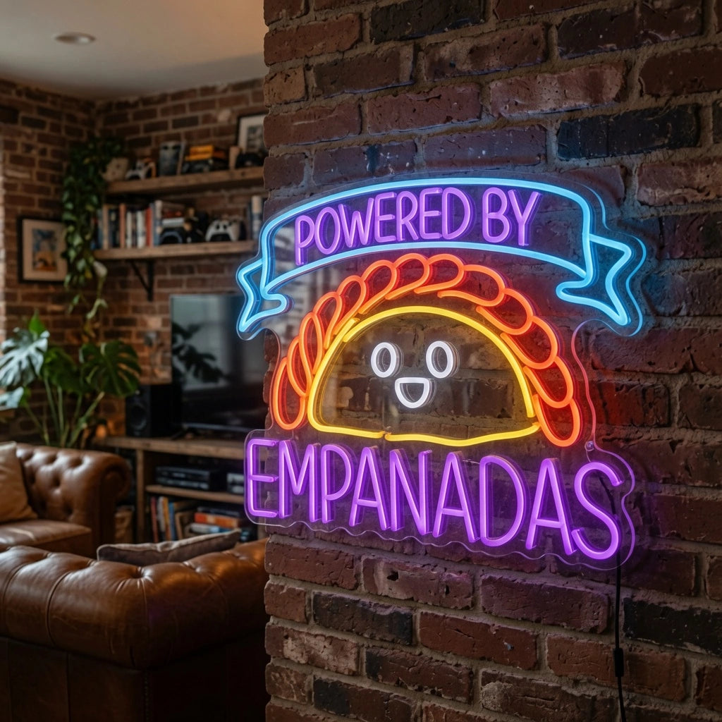 Powered By Empanadas LED Neon Sign - 03 Real Lifestyle Scene