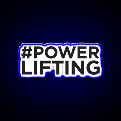 Powerlifting Gym Fitness Led Neon Sign Rgb Color
