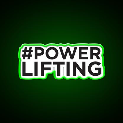 Powerlifting Gym Fitness Led Neon Sign Rgb Color