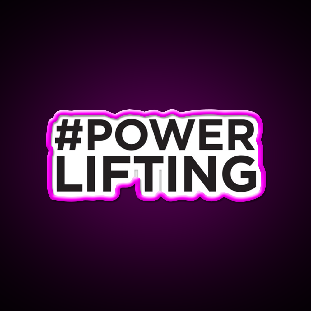 Powerlifting Gym Fitness Led Neon Sign Rgb Color