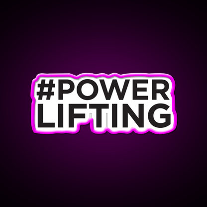 Powerlifting Gym Fitness Led Neon Sign Rgb Color
