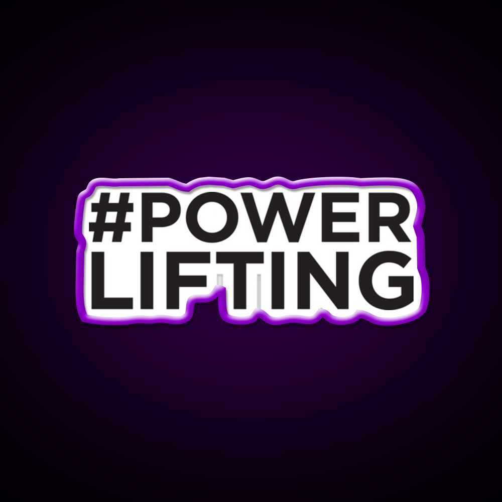 Powerlifting Gym Fitness Led Neon Sign Rgb Color