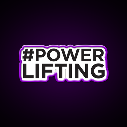Powerlifting Gym Fitness Led Neon Sign Rgb Color