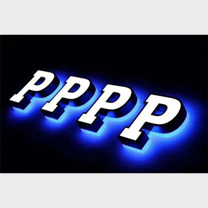 Pppp 3D Frontlit And Backlit Channel Letter Led Light Sign - Shineneon
