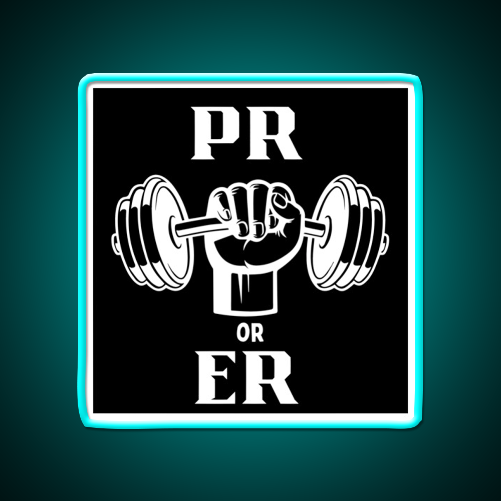 Pr Or Er Design Gym Fitness Led Neon Sign Rgb Color