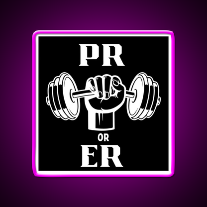 Pr Or Er Design Gym Fitness Led Neon Sign Rgb Color