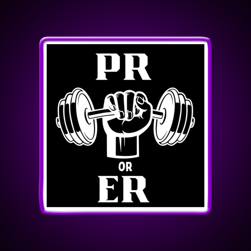 Pr Or Er Design Gym Fitness Led Neon Sign Rgb Color