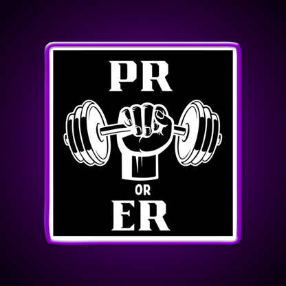 Pr Or Er Design Gym Fitness Led Neon Sign Rgb Color