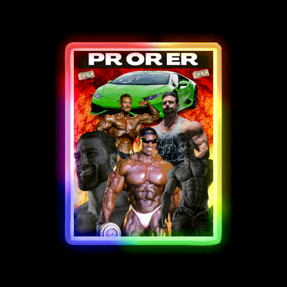 Pr Or Er Gym Fitness Led Neon Sign Rgb Color