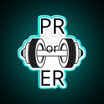 Pr Or Er Gym Fitness Led Neon Sign Gym Room Sign Rgb Color