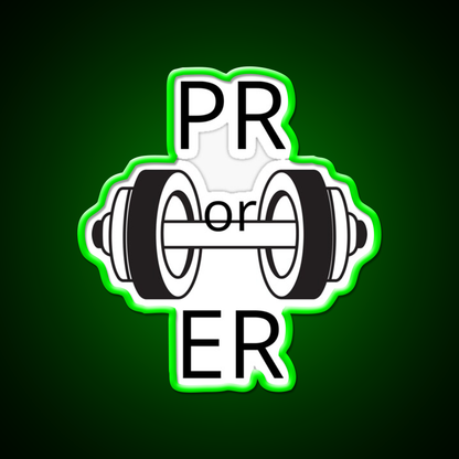 Pr Or Er Gym Fitness Led Neon Sign Gym Room Sign Rgb Color