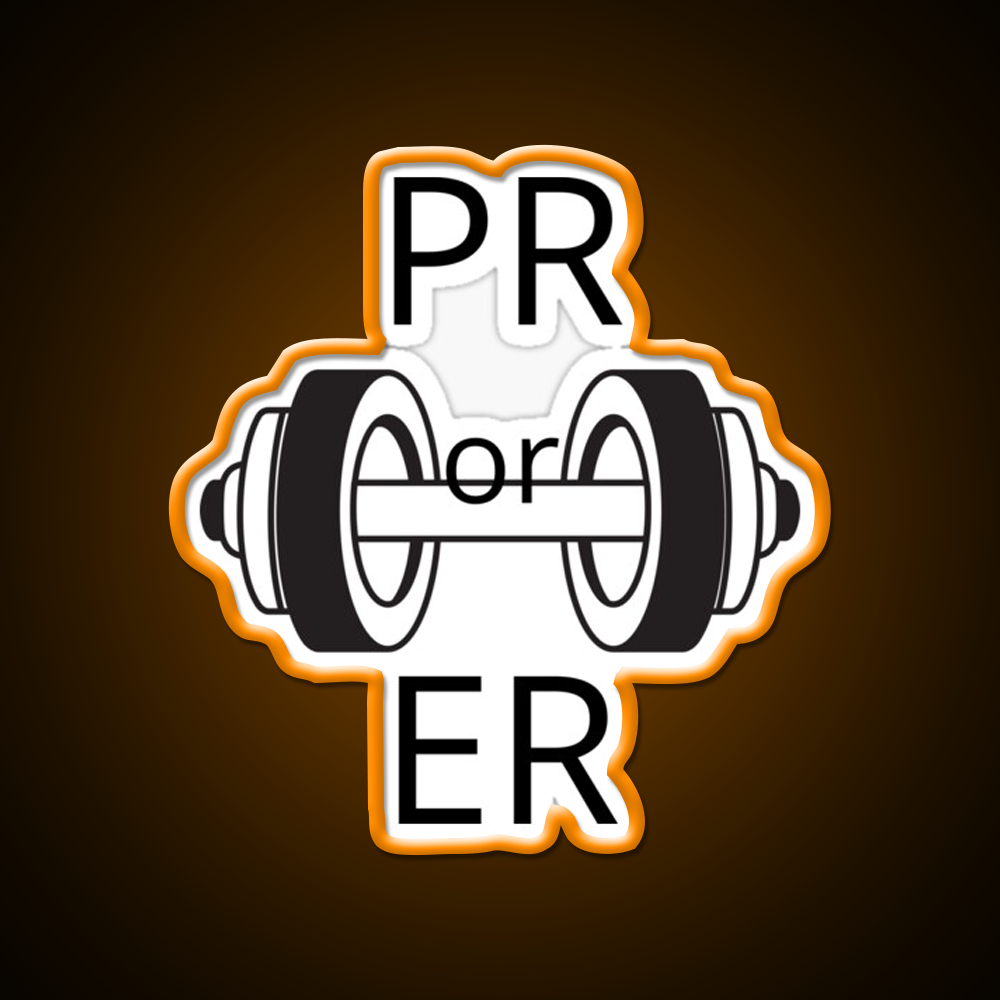 Pr Or Er Gym Fitness Led Neon Sign Gym Room Sign Rgb Color