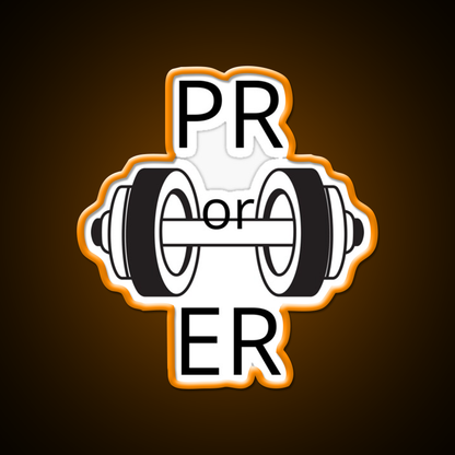 Pr Or Er Gym Fitness Led Neon Sign Gym Room Sign Rgb Color