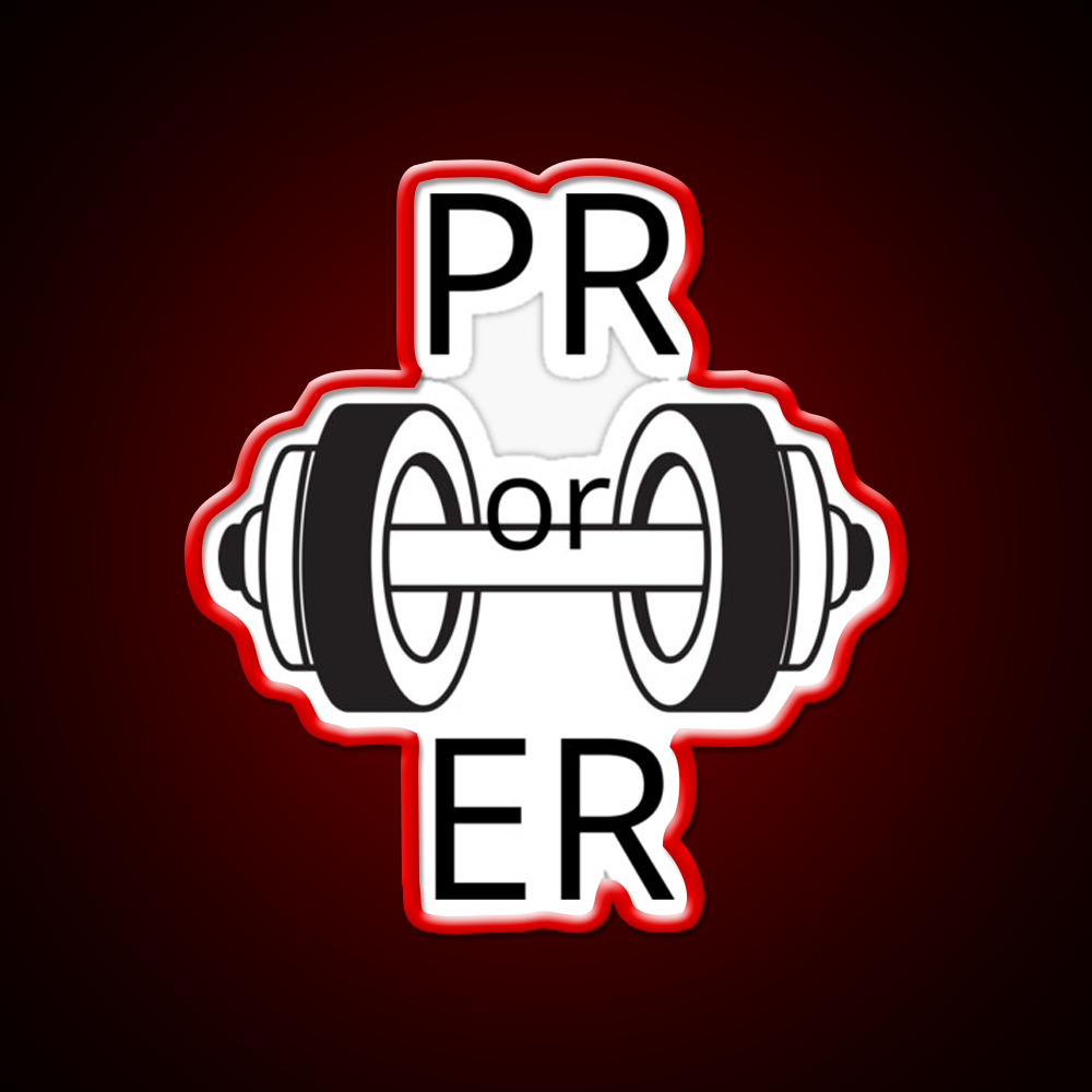 Pr Or Er Gym Fitness Led Neon Sign Gym Room Sign Rgb Color