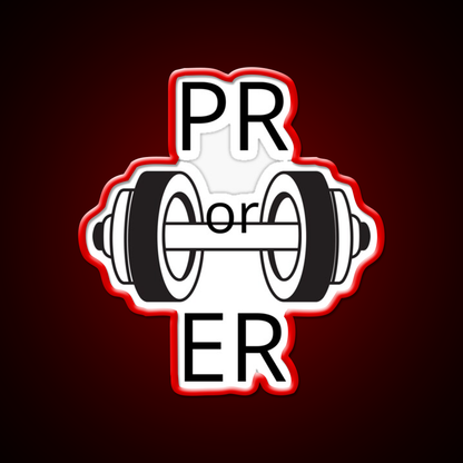 Pr Or Er Gym Fitness Led Neon Sign Gym Room Sign Rgb Color