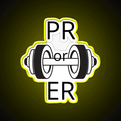 Pr Or Er Gym Fitness Led Neon Sign Gym Room Sign Rgb Color