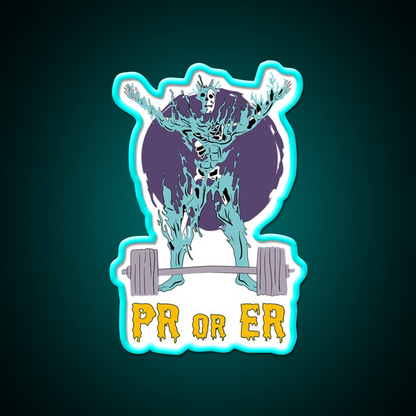 Pr Or Er Weightlifting Bodybuilding Fitness Gym Fitness Led Neon Sign Rgb Color